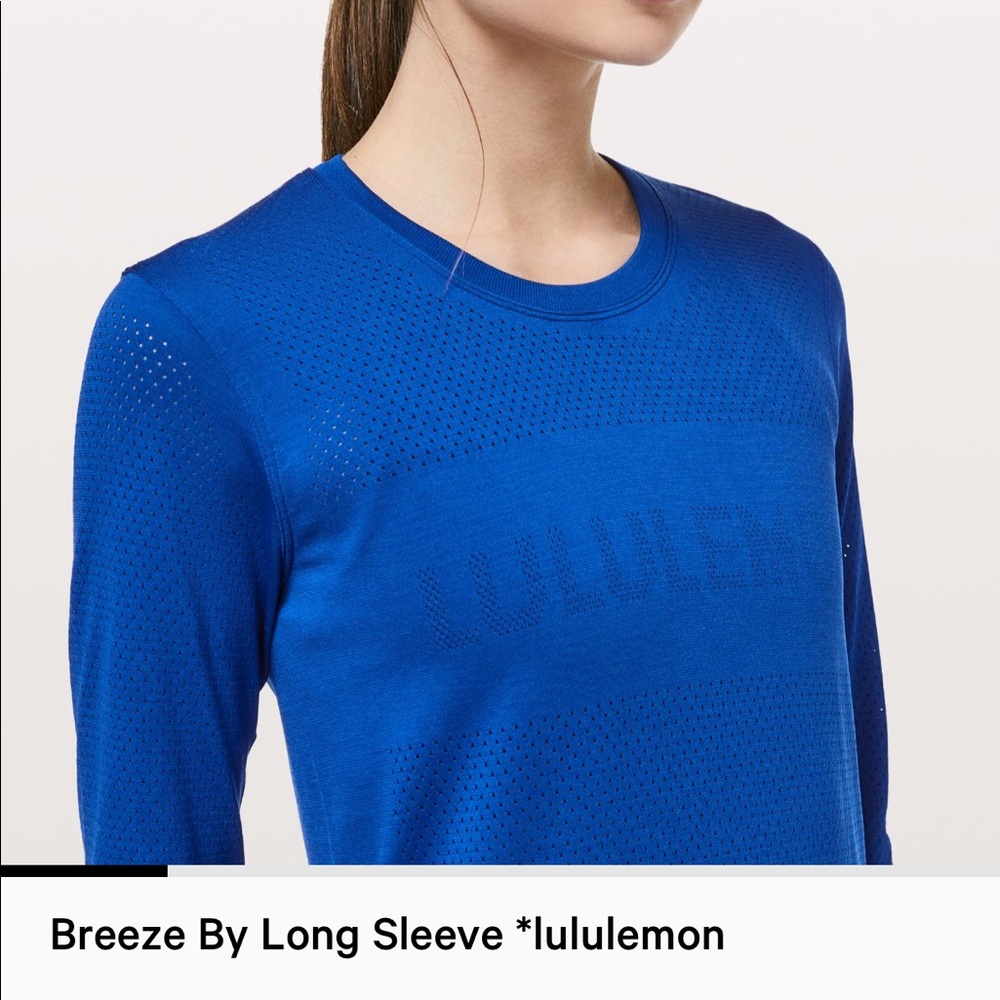 Breeze by long sleeve, lululemon top!